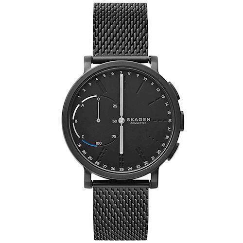 Image of CA Hagen Black IP sort stål quartz med tre visere herre ur fra Skagen Connected, SKT1109